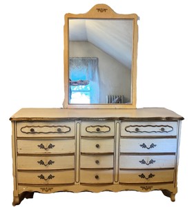 Vintage Mid-Century French Provincial Style Dresser