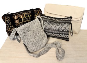 Lot of 4 Assorted Statement Handbags & Clutches