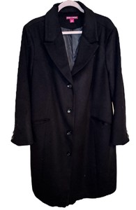 Jessica London Black Trenchcoat, Size 22