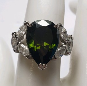 Sterling Silver Pear Ring