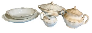 Johnson Bros. White Semi-Porcelain Serving Set - AS IS