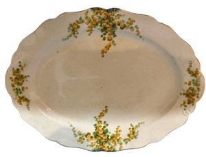 Carrollton China Floral Oval Serving Platter