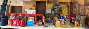 Vintage Workbench Organizer & Hardware Lot
