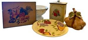 Vintage Fruit-Motif Kitchen Decor Collection