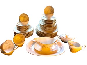 Vintage Winterling Bavaria Germany Gold Trim China Dinnerware Set