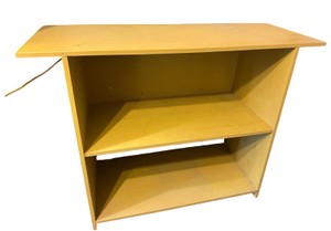 Vintage Light Oak Style 2-Shelf Display Counter
