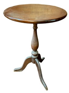 Antique Mahogany Tripod Wine Table