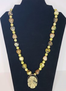 Jasper Beaded Necklace