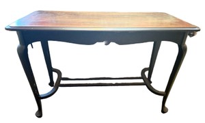 Vintage Mid-Century Traditional Wooden Console Table