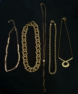 Gold-Tone Necklace Lot