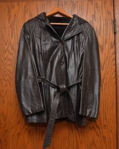 Vintage Leather Jacket with Vest Lining  Size 17-18