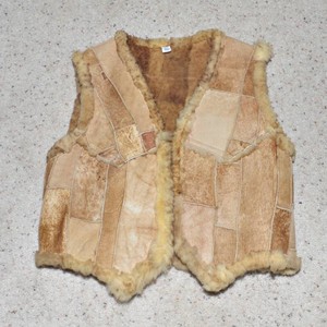 Vintage Suede & Shearling Vest