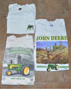 John Deere Size Large Shirts  Set of 3