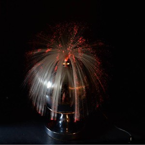 Vintage Starburst Fiber Optic Rotating Color-Changing Lamp