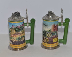 John Deere Collector Steins  Set of 2