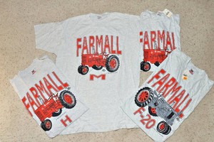Farmall Tractor T-Shirts  Set of 4, Size XL