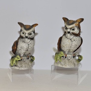 Flambro Owl Music Boxes  Set of 2