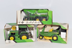 John Deere ERTL Tractor & Mower Models  Set of 3
