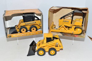 ERTL John Deere Construction Models  John Deere 250 Skid Steer and John Deere Crawler
