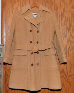 Vintage Styled by Davis of Boston Double-Breasted Camel Coat