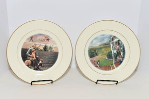 John Deere Collector Plates by Pfaltzgraff  Set of 2