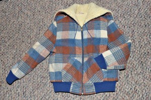 Vintage Plaid Bomber Jacket