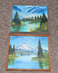 Hand-Painted Original Artwork  Set of 2