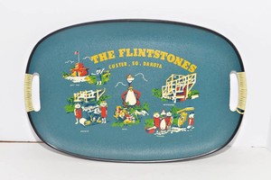 Vintage Souvenir Tray  The Flintstones, Custer, South Dakota