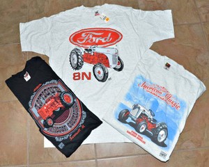 Ford & Farmall Tractor T-Shirts  Set of 3