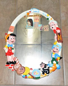 Vintage Disney Oval Mirror