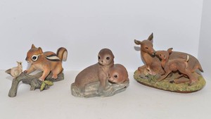 Homeco Masterpiece Animal Figurines  Set of 3