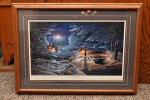 Terry Redlin Evening Frost Framed Artwork