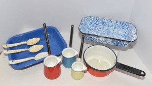 Vintage Enamelware  Assorted