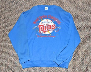 Vintage Minnesota Twins World Series Champions Sweatshirt  XXL