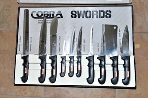 Cobra Swords 10-Piece Stainless Steel Kitchen Knife Set