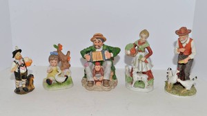 Vintage Figurines  Set of 5