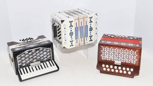 Decorative Accordion-Style Music Boxes  Set of 3