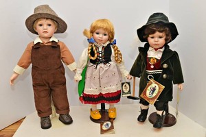 Dolls of the World by Geppeddo & Additional Doll  Set of 3