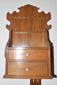 Wooden Wall Shelf with Spoon Holders