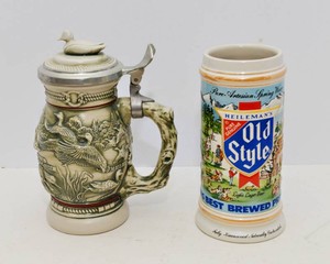 Old Style & Avon Ducks of the American Wilderness Steins  Set of 2