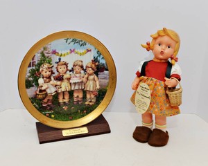Hummel We Wish You the Best Collectors Plate & Hummel Doll