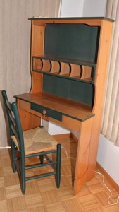 Small Wooden Desk & Matching Chair
