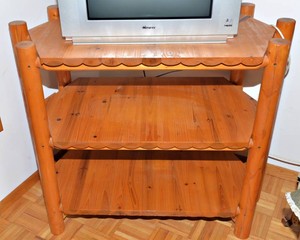 Rustic Wooden Side Table  TV Stand