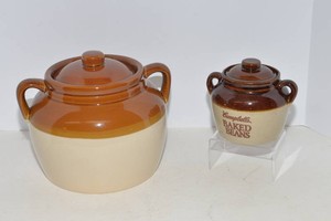 Vintage Bean Pots  Set of 2