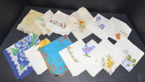 Vintage Handkerchiefs  Assorted