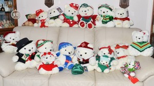 Santa Bears & Assorted Teddy Bears - Including Ralph Lauren