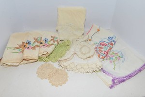 Vintage Embroidered Linens