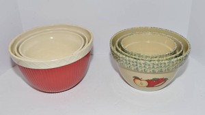 Nesting Owl Bowls  2 Sets
