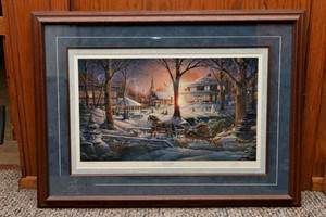 Terry Redlin Racing Home  Signed & Numbered