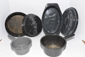 Small Vintage Enamelware Roasters